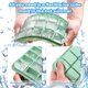 thumbnail image 2 of Paquete de 3 bandejas para cubitos de hielo, moldes de silicona para cubitos de hielo con tapas a prueba de derrames, fácil liberación, flexibles, para bebidas frías, comida para bebés, whisky, 2 of 5