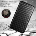 thumbnail image 3 of Dteck Case for Samsung Galaxy A32 5G,Magnetic Leather Pattern Card Holder Wallet Case Hybrid Rubber Protective Kickstand Cover,Black, 3 of 7