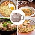 thumbnail image 2 of Japanese Ramen Cooker 1200ml Stainless Steel Soup Bowl with Lid Portable Noodle Cup for Office Home Use, 2 of 5