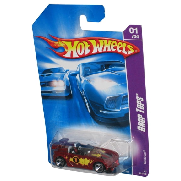 Hot Wheels Drop Tops 1/4 (2007) Red Tantrum Toy Car 081/156