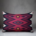 thumbnail image 2 of Creative Products Blue Pink and Purple Tribal Pattern 14x20 Spun Poly Pillow, 2 of 2