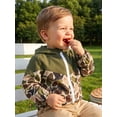 thumbnail image 3 of RUINIXCW Toddler Baby Boys Hooded Jacket Fashion Camouflage Patchwork Long Sleeve Zip Up Fall Coat, 3 of 7