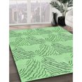 thumbnail image 3 of Ahgly Company Tapis d'Intérieur Lavable à la Machine, Carré, Transitionnel, Vert Pâle, Tapis de Zone, 3 Pieds Carré, 3 of 7