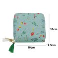 thumbnail image 2 of Monedero pequeño con cremallera Floral National Romantic, clip para billetes con estampado de flores y plantas, 2 of 5