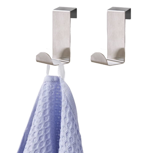 Gancho para colgar sobre la puerta Sunjoy Tech, organizador de almacenamiento para cubículos - Colgadores de pared para accesorios, abrigos, sombreros, carteras, bolsos y llaveros - Paquete de 2