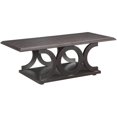thumbnail image 1 of Coaster Transitional Wood C-shaped Base Coffee Table in Cappuccino, 1 of 3