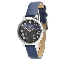 Olivia Burton OB16GD82 Women's Celestial Black Dial Strap Watch