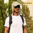 thumbnail image 2 of American Trends Mens Sun Hat with Neck Flap UV Protection Waterproof Fishing Hat Portable Safari Hat Beige, 2 of 7