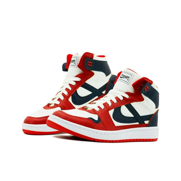 Tenis Bota Panam para Caballeros Estilo Urbano Casuales Blanco/Azul/Rojo 26