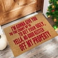 thumbnail image 3 of Welcome Mats for Entry Indoor Door Mat Front Door Mat Cute Letter Flannel Laundry Entrance Mat Carpet Kitchen Bathroom Mats Heavy Duty Non Slip Doormat for Front Door Entance 16x24IN, 3 of 4