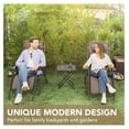 thumbnail image 4 of WDZS Patio Zero Gravity Chair Outdoor Folding Adjustable Reclining Chairs Pool Side Using Lawn Lounge Chair with Pillow Set of 2 (Brown), 4 of 8