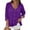 Purple, variant on Censtreet Womens V Neck Long Sleeve Tops 2025 Summer Casual Loose Sleeve Work Blouse Dressy T Shirts
