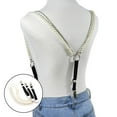 thumbnail image 3 of Punk style Suspenders Y-Shape Back Metal Clips Pearl Strap, 3 of 8