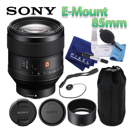 Sony FE 85mm f/1.4 GM Lens Mirrorless E-Mount Best Value Bundle Includes Professional Lens Cleaning Kit, Lens Cap Keeper, Manufacturer Included Accessories, and (Best Value For Money Mirrorless Camera)