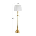 thumbnail image 3 of Pemberly Row 62"H x 17"W x 17"D Gold Contemporary Fluted Metal Floor Lamp, 3 of 4