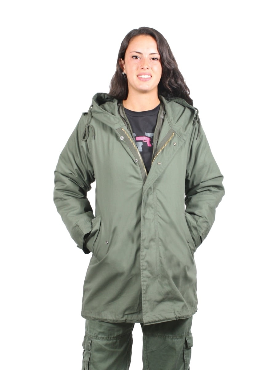 Womens M51 Fishtail Parka, Olive Drab, XLarge