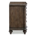 thumbnail image 3 of Heath Court Collection Elegant White Oak Nightstand with Antique Brown Metal Hardware, 3 of 4