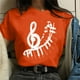 thumbnail image 2 of Tops de verano Regalos para hombre y mujer Camiseta de verano con estampado de letras Blusa de manga corta Pompotops  hfajkhk134729, 2 of 7