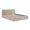 thumbnail image 5 of Pemberly Row Contemporary Accent Taupe Textured Velvet Queen Bed, 5 of 8