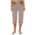 thumbnail image 3 of WILLBEST Pantalones Casuales de Verano para Mujer, Pantalones de Bolsillo para Exteriores, Pantalones Cortos Cargo Holgados, Monos Cortos, Ropa Deportiva Ligera y Cómoda Chica, 3 of 6