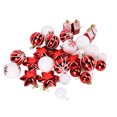 thumbnail image 1 of Juego de adornos navideños adornos para árboles de Navidad fáciles de almacenar ligeros portátiles de color brillante para edificios de oficinas hoteles hogar fiesta, 1 of 8