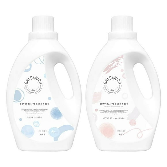 Kit Suavidad y Limpieza con Aroma OH!GANICS Duo de 2 litros Con aroma