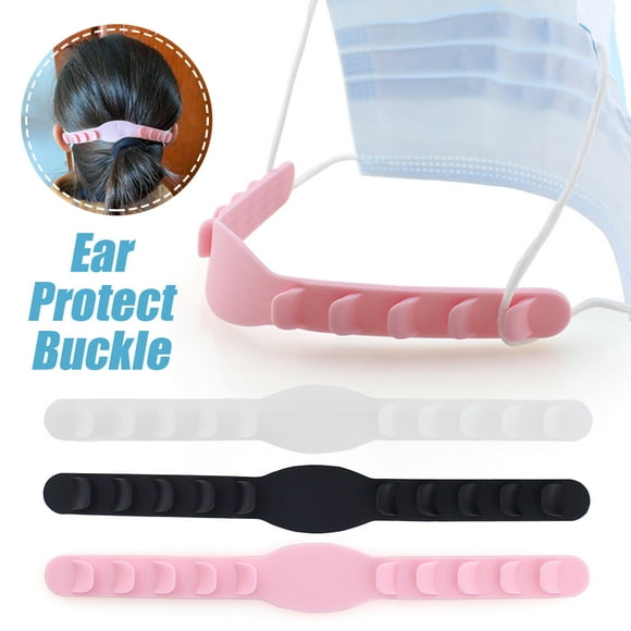1pcs Ear Protectors Accessories Decompression Artifact Auxiliary Hook No Trace Buckle Ear Protector Pink/Black/Transparent for Adults and children