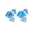 thumbnail image 2 of BemeyourBBs Toddler Baby Boy Two Piece Swimsuit with Hat Infant Boy Bathing Suit Long Sleeve Rash Guard Swimwear Summer Beachwear Lobster Crab Deer Hunting Print Zipper Top Swimming Trunks Shorts Set, 2 of 9