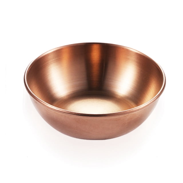 Ounissouiy Paquete de 4 platos de acero inoxidable para salsas, platos para condimentos, vinagre, utensilios de cocina, cuencos para mojar, Type5 NO5