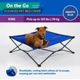 thumbnail image 4 of Coolaroo On the Go Elevated Pet Bed Replacement Cover, King, Aquatic Blue, 4 of 5