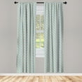 thumbnail image 3 of Ambesonne Shabby Flora Curtains, Summer Roses Bridal, Pair of 28"x63", Turquoise Pale Pink, 3 of 5