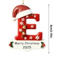 thumbnail image 3 of CaiYueKe 26-Piece Alphabet Christmas Ornaments Set Acrylic Letter Decorations with Snowflake Bell Pattern for DIY Holiday Tree Wreath Mantel Festive Hanging Decor Xmas Gifts for Family Friends, 3 of 9