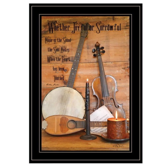 Music By Billy Jacobs Ready to Hang Printed Wall Art Wood Multi-Color