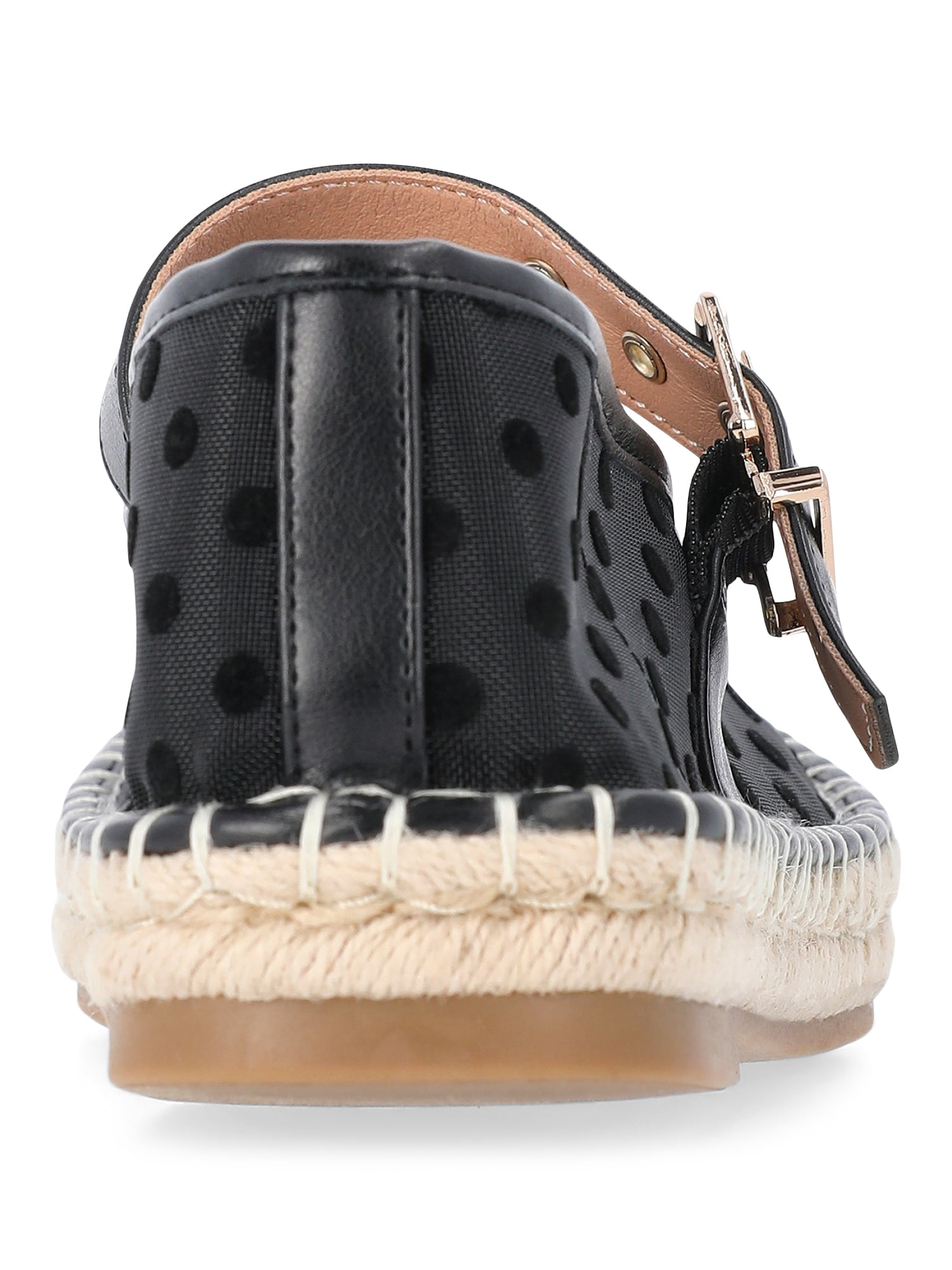 Time and Tru Women's Espadrille Mary Jane Flats