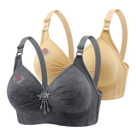 Seamless Women s Bra Ladies Soild Color Wireless Sports Bra Suitable For Middle-aged and Elderly People