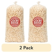 (2 pack) Colby Ridge Gourmet Craft Popped Gluten Free Popcorn Bulk Sized Large Gift Party Bags (Bulk 5 Gal. 80 Cups) (Fluffy White)