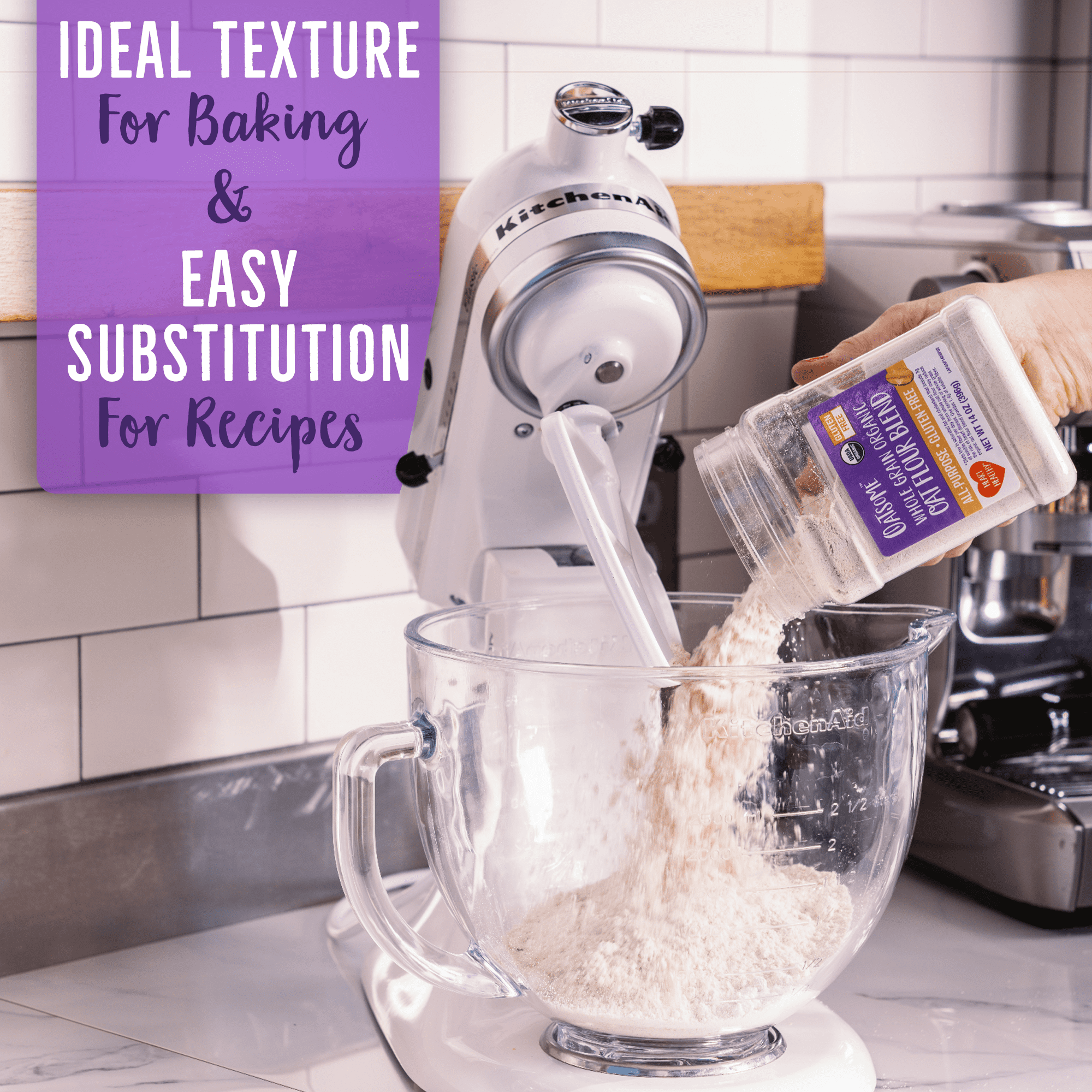 Oatsome Organic Oat Flour Blend, Gluten-Free, 14oz