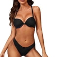 thumbnail image 2 of Bra & Brief Sets Womens Padded Bra And Lace Panty Set Underwire Front Closure Lingerie Set S, 2 of 4