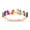 Rose Gold-Tone, variant on Multi Color Cubic Zirconia Crown Ring Sterling Silver Size 7