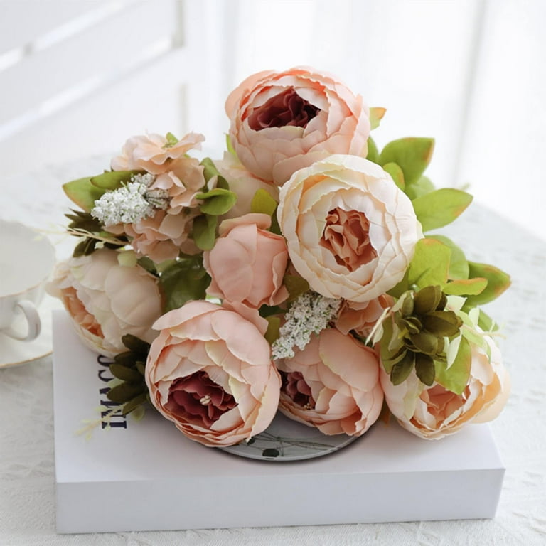 ★Peony★ ZXNWN Artificial flowers Clearance 13 Core Covered Peony