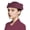 Burgundy, variant on Women White Beret Hat Elegant French Audrey Style Luxury Formal Cap
