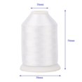thumbnail image 3 of 1500 Meters Mini-King Spool 60WT Machine Embroidery Bobbin Fill Thread White Black for Sewing Embroidery Machines, 3 of 6