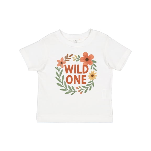 Inktastic Wild One Floral First Birthday Boys or Girls Baby T-Shirt