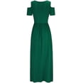 thumbnail image 5 of BKQCNKM Strapless Dress for Women Womens Dresses Casual Dresses for Women Maxi Pocket Floral Elegant Shoulder Dress Modest Dresses for Women Off Shoulder Dresses for Women Green L, 5 of 8