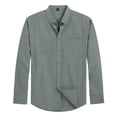 thumbnail image 2 of GENTS BLISS Long Sleeve Mens Dress Shirts Casual Solid Shirts for Men Regular Oxford Tops with Pocket, 2 of 7