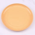 thumbnail image 1 of Zhuge 6pcs 5.9 Inches Lightweight Mini Wheat Straw Plates,Reusable Plate Set Dishwasher & Microwave Safe,Unbreakable Deep Dinner Plates,They are easy to clean,Yellow, 1 of 5