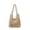 White, variant on Women Straw Woven Bag Fashion Shoulder Bag Large Capacity Weaving Shoulder Purse Lightweight Handwoven Shopping Bag with Lace Summer Beach Bag (White)
