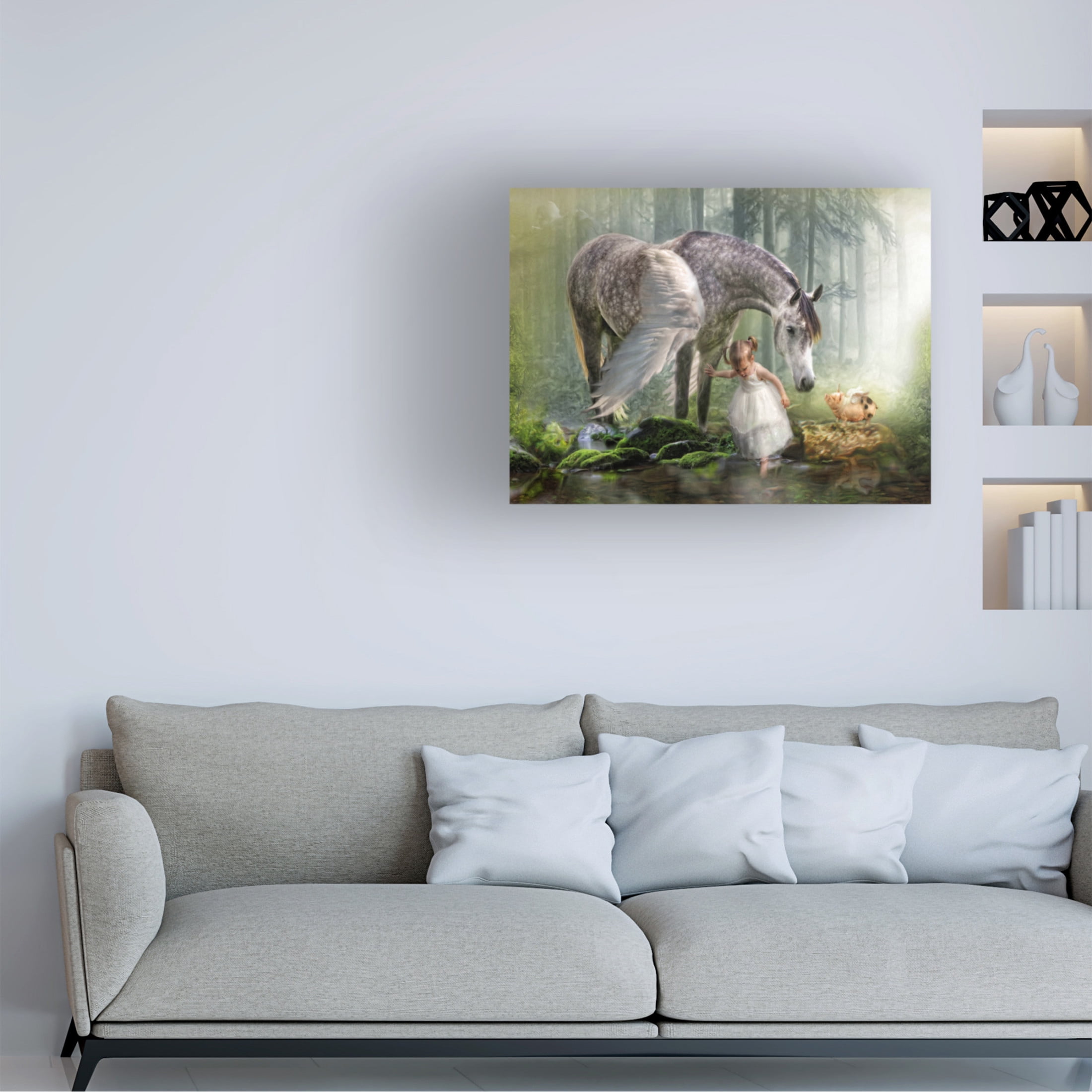 Canvas Wall Art - Trudi Simmonds 'Special Friends' Wall Art for Living Room, Bedroom, or Office Décor by Trademark Fine Art - 24 x 18 Inches