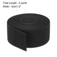 thumbnail image 2 of Uxcell Twill Elastic Band Double Side 1 Roll Flat Elastic Ribbon Cord for Sewing Waistband Black 1.2 Inch x 2 Yard, 2 of 6