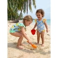 thumbnail image 6 of BemeyourBBs Toddler Baby Girl Summer One Piece Swimsuit Infant Girl Bathing Suit Cute Daisy Lemon Print Flying Sleeve Round Neck Swimwear for Pool Beachwear, 6 of 9